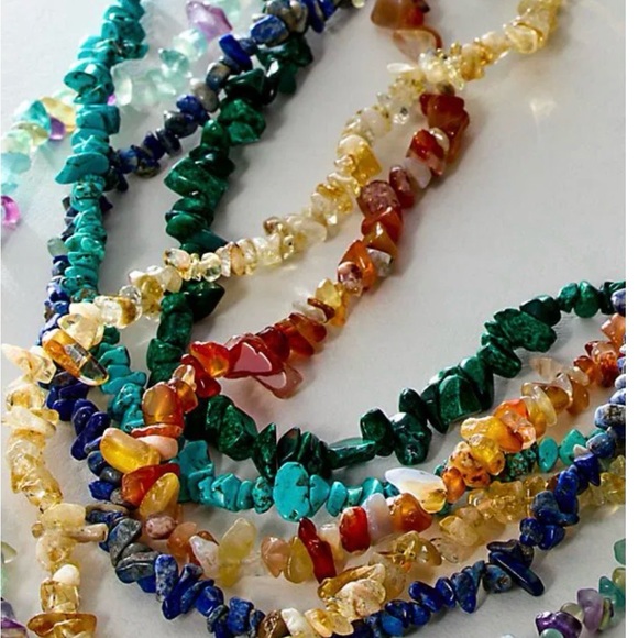 Free People Jewelry - Free People Singl  Strand Necklace in Indigo Blue NWT